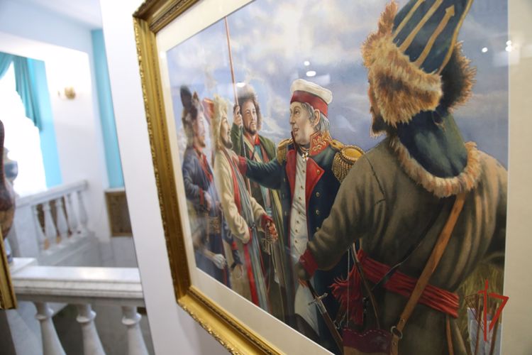 В рамках акции «Дни Росгвардии» челябинский художник встретился с представителями ведомства (видео)