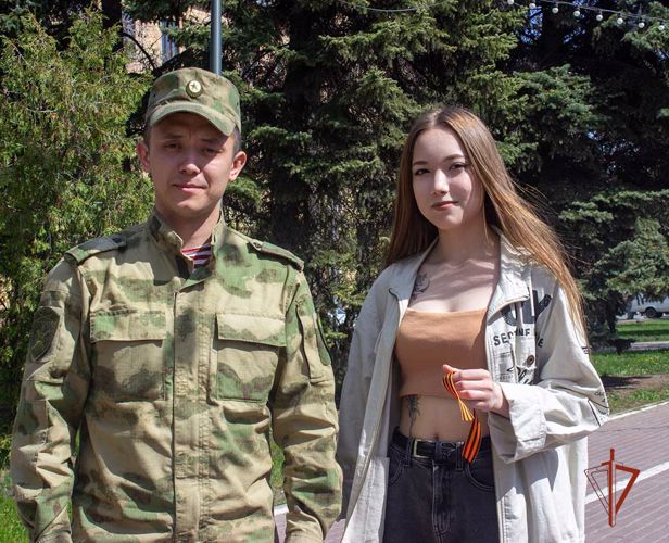 Росгвардейцы присоединились ко Всероссийской акции «Георгиевская ленточка» на Южном Урале