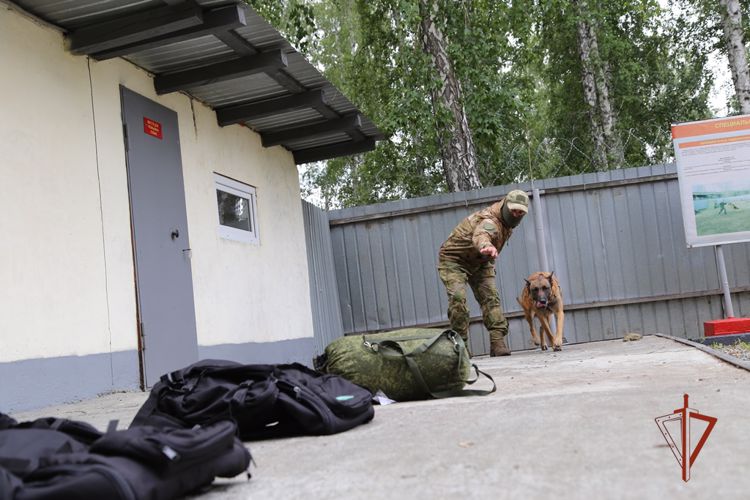 Кинолог специального отряда «Оберег» познакомил журналистов с профессией