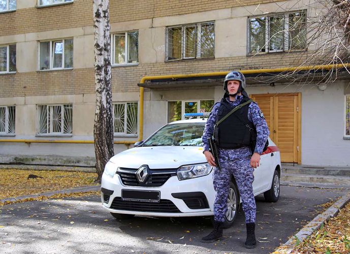 В Челябинске росгвардейцы приняли участие во Всероссийской тренировке по гражданской обороне