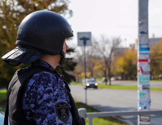 В Челябинске росгвардейцы приняли участие во Всероссийской тренировке по гражданской обороне