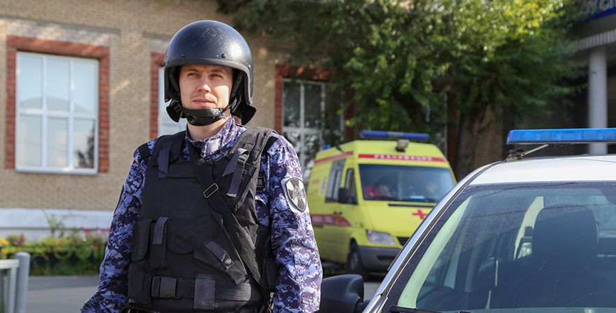 В Челябинске росгвардейцы приняли участие во Всероссийской тренировке по гражданской обороне