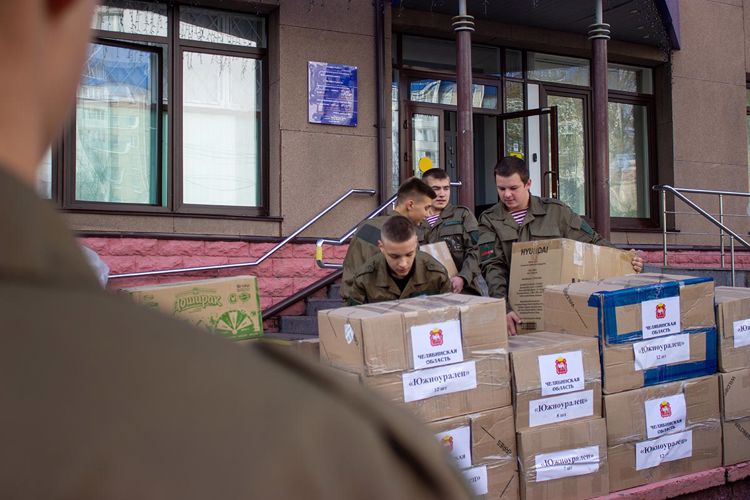 Всероссийскую патриотическую акцию «Своих не бросаем» поддержали росгвардейцы на Урале
