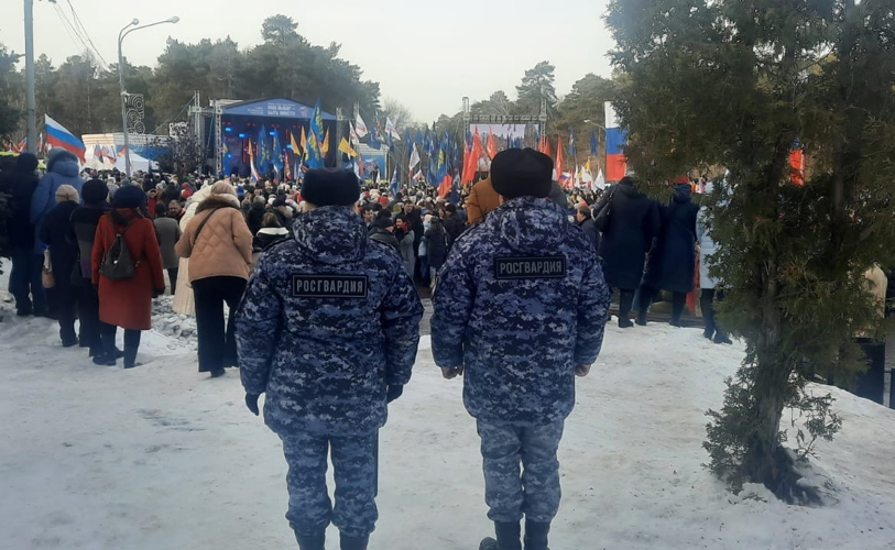 Росгардейцы обеспечили безопасность фестиваля «Крымская весна» в Челябинске