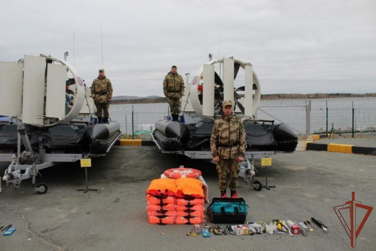 В морском отряде Уральского округа Росгвардии проведён смотр катеров перед началом навигации