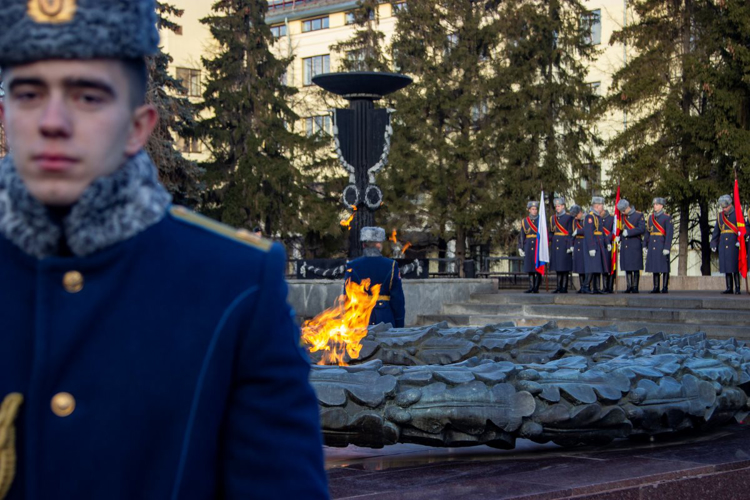 Руководство и личный состав территориального управления Росгвардии приняли участие памятных мероприятиях, посвященных Дню Неизвестного Солдата