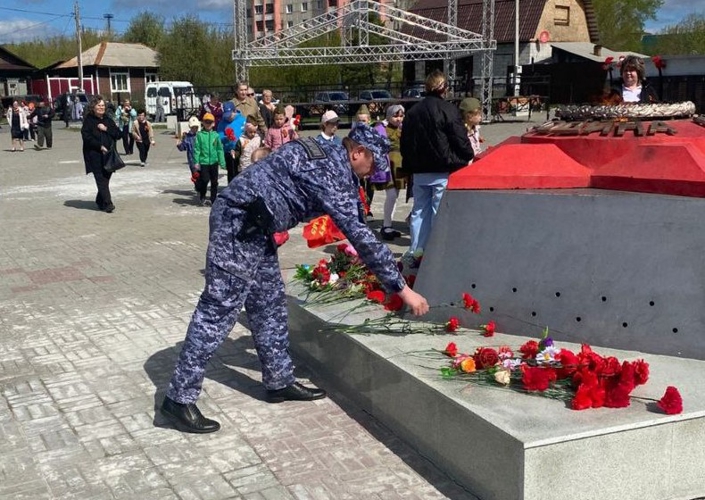На Южном Урале росгвардейцы приняли участие в торжественных мероприятиях по случаю Дня Победы