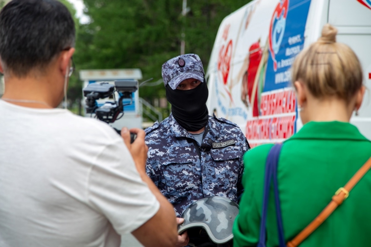Росгвардейцы приняли участие во всероссийской патриотической акции «Код донора. Защитники Отечества»