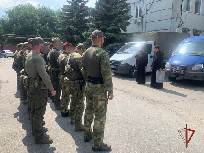 Священнослужитель провел духовную беседу с личным составом СОБР «Аркаим» Управления Росгвардии по Челябинской области