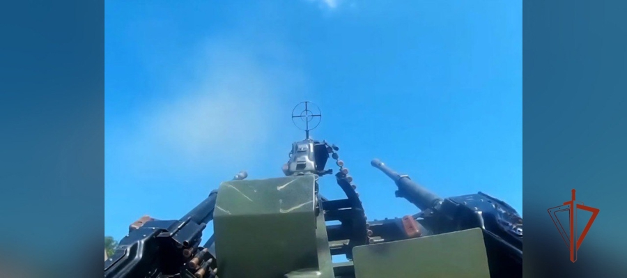 Военнослужащие «стальной» бригады Росгвардии уничтожили ударный дрон ВСУ в Харьковской области