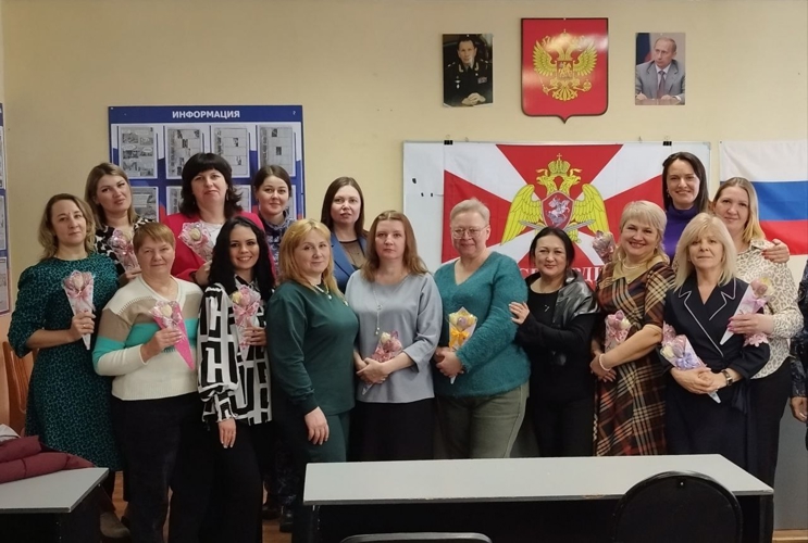 В Управлении Росгвардии по Челябинской области торжественно поздравили женщин с Международным женским днём