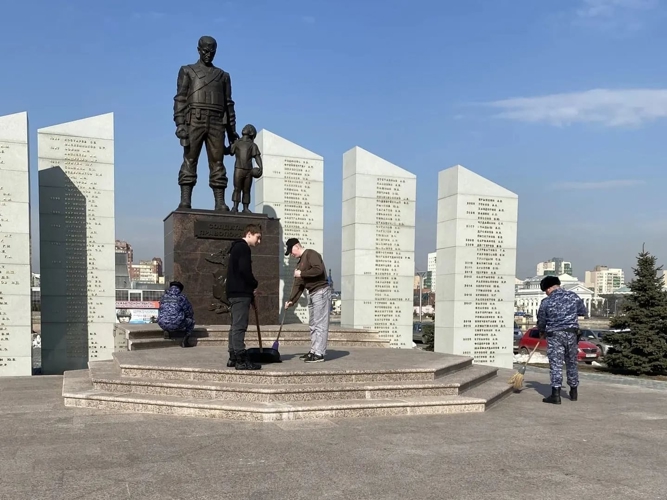 На Южном Урале росгвардейцы участвуют в акции «На страже памяти»